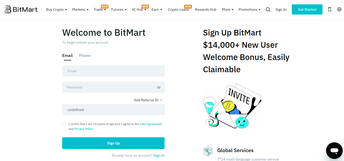 How to Get Started With BitMart