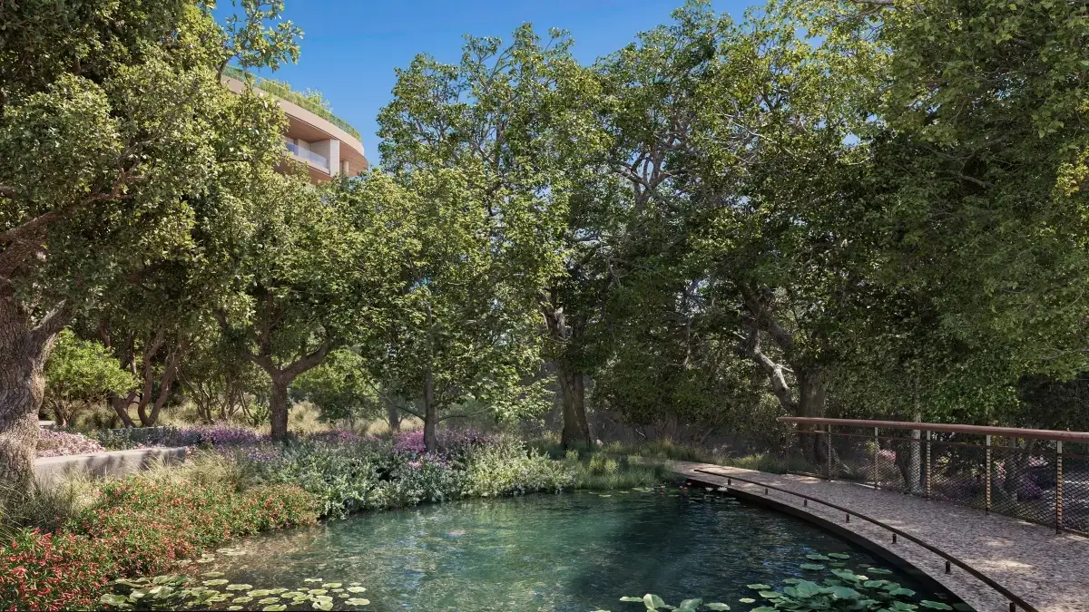 Discover this luxurious Beverly Hills retreat for the elite, featuring a public floating garden.