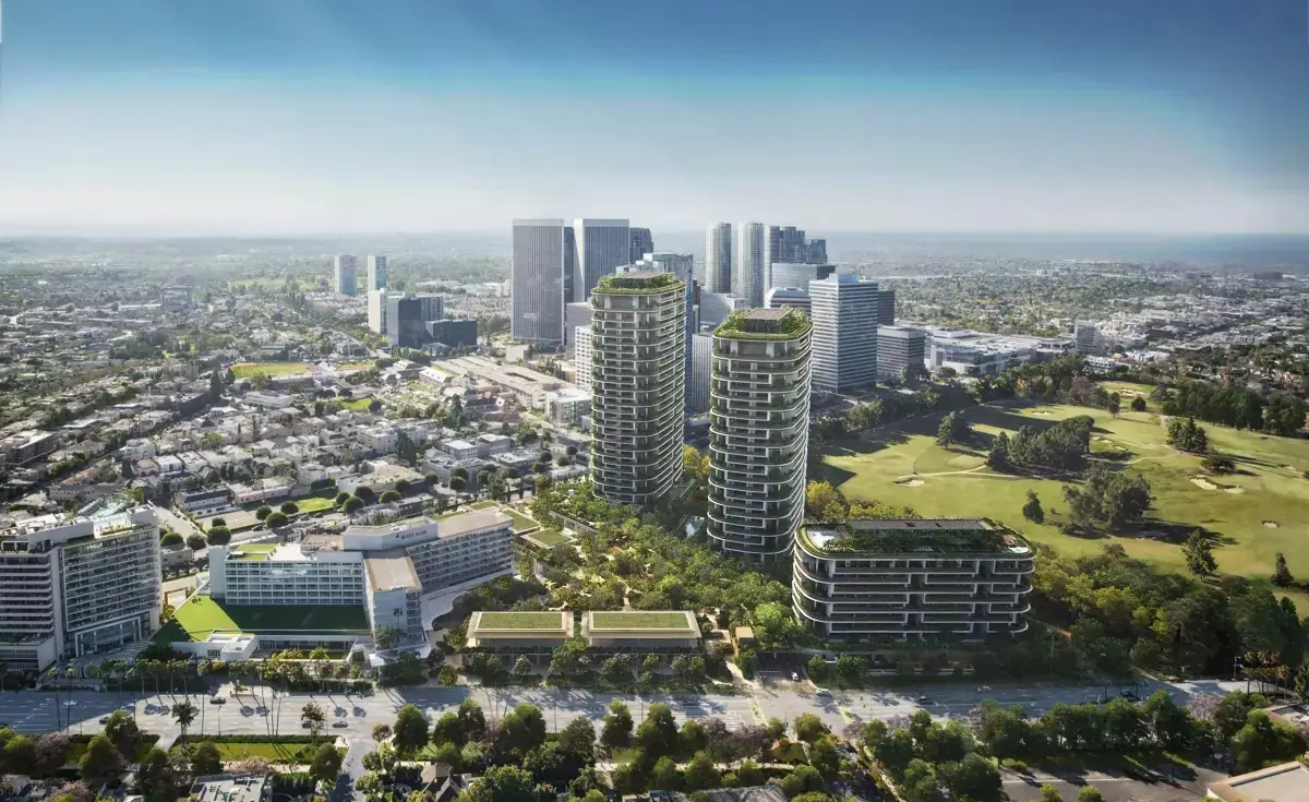 Discover this luxurious Beverly Hills retreat for the elite, featuring a public floating garden.